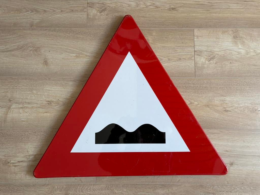 Verkeersbord uitholling overdwars 67 x 67 x 67 cm, Ophalen