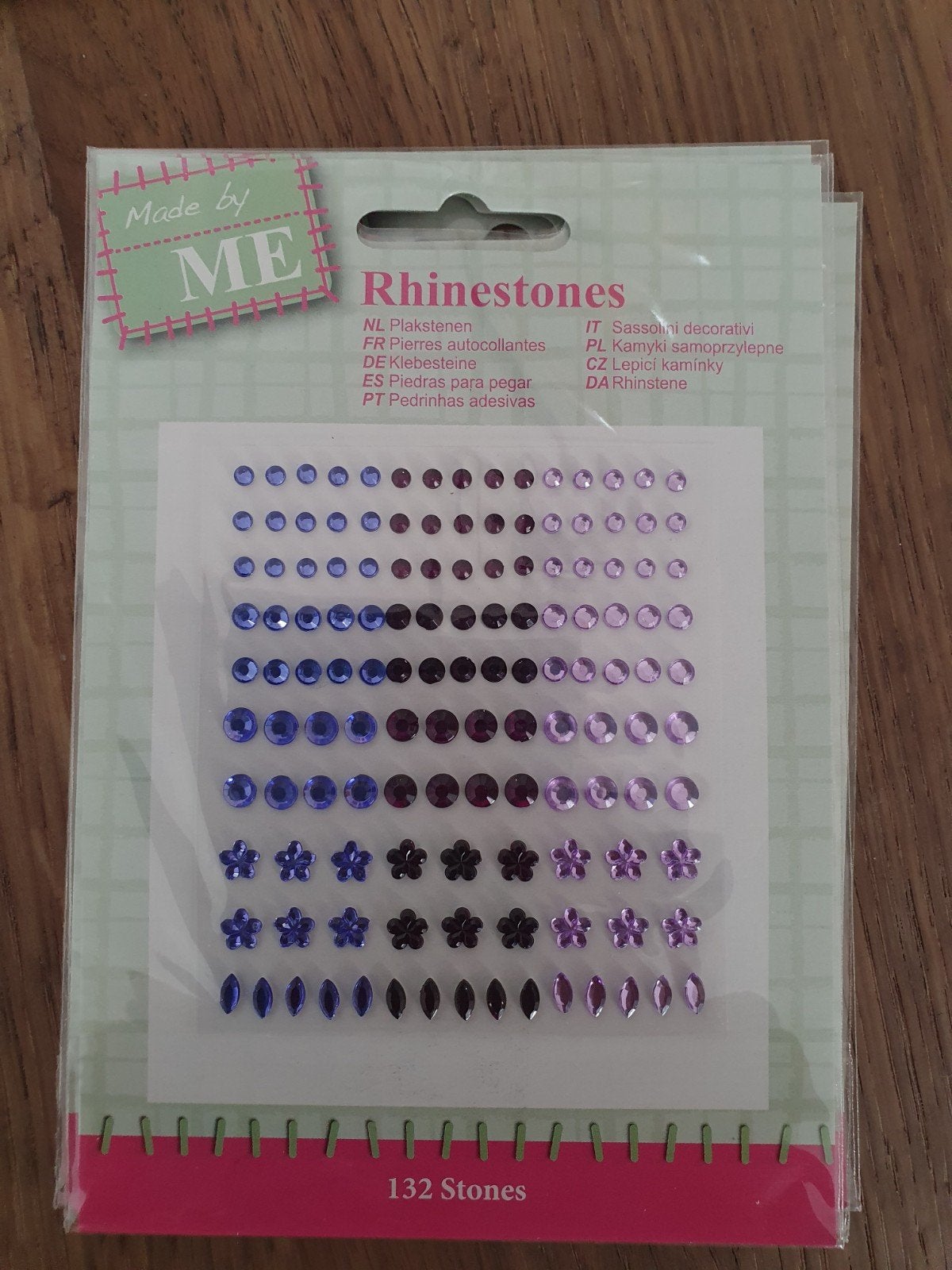 Nieuwe Rhinestones - Plaksteentjes, paars/rood/lila, Zelfklevend, Overige thema's, Nieuw, Meerkleurig