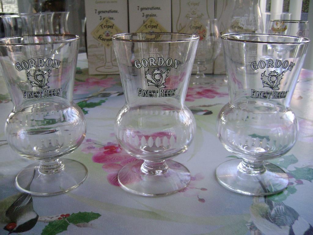 Nieuwe 33 cl. GORDON (Finest Beers) bierglazen, Verzamelen, Biermerken, Ophalen of Verzenden, Nieuw, Glas of Glazen, Overige merken