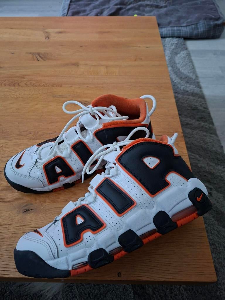 Nieuwe Nike Uptempo Maat 45,5 te groot gekocht, Wit, Nike, Nieuw, Ophalen of Verzenden