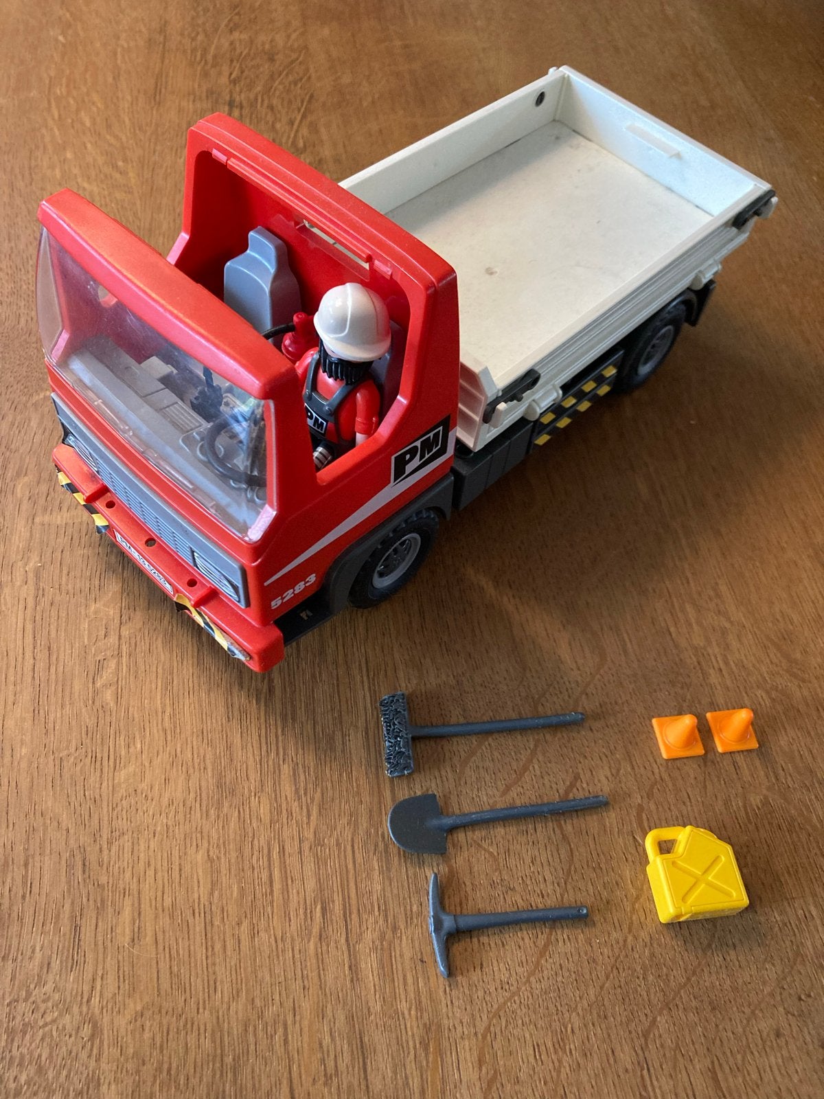 Playmobil 5283 Vrachtwagen op Bouwwerf, Ophalen, Gebruikt