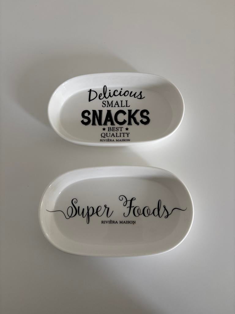Rivièra Maison snack schaaltjes - ongebruikt, Ophalen, Keramiek, Overige stijlen, Schaal of Schalen