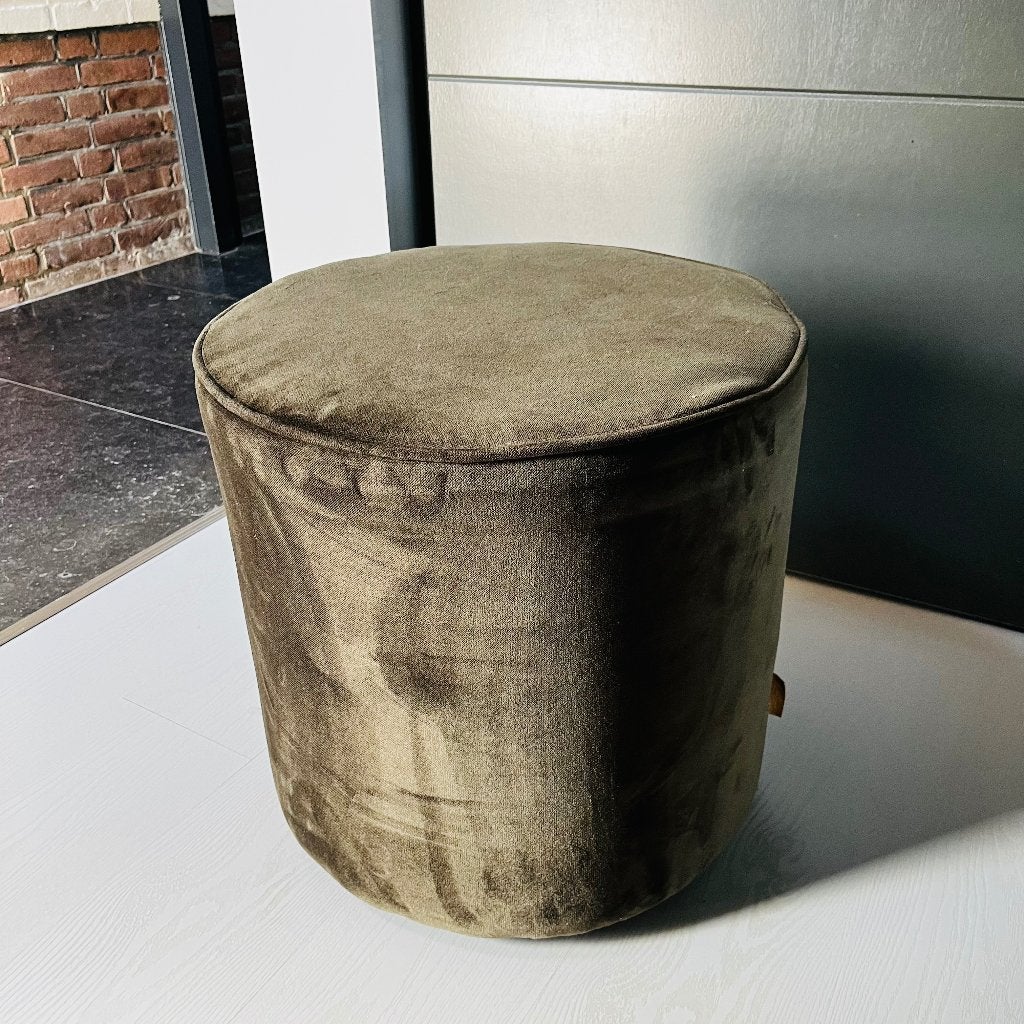 Hocker Woood, Huis en Inrichting, Banken | Voetenbanken en Poefen, Ophalen, Minder dan 50 cm, Rond, Minder dan 50 cm