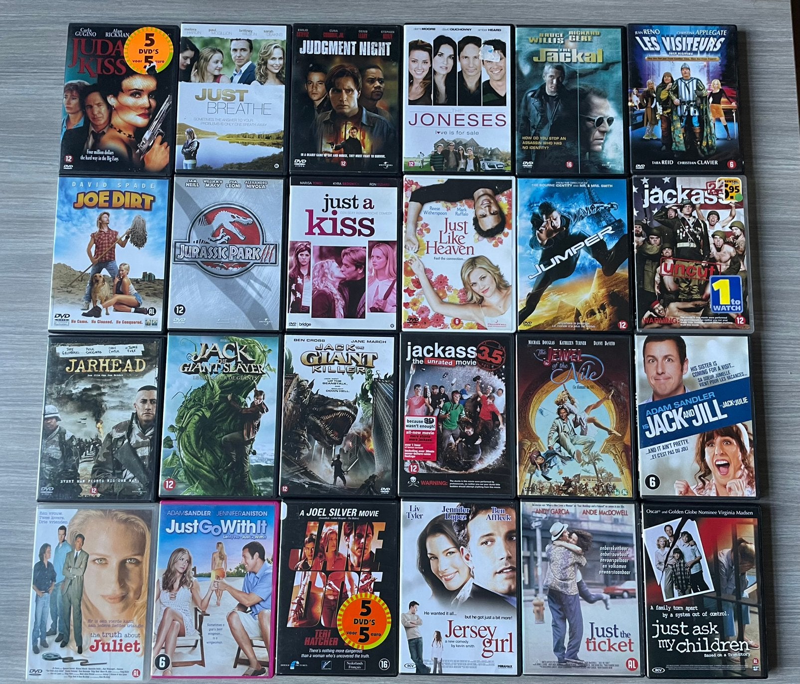 Films J (36x), Vanaf 12 jaar, Ophalen of Verzenden, Zo goed als nieuw
