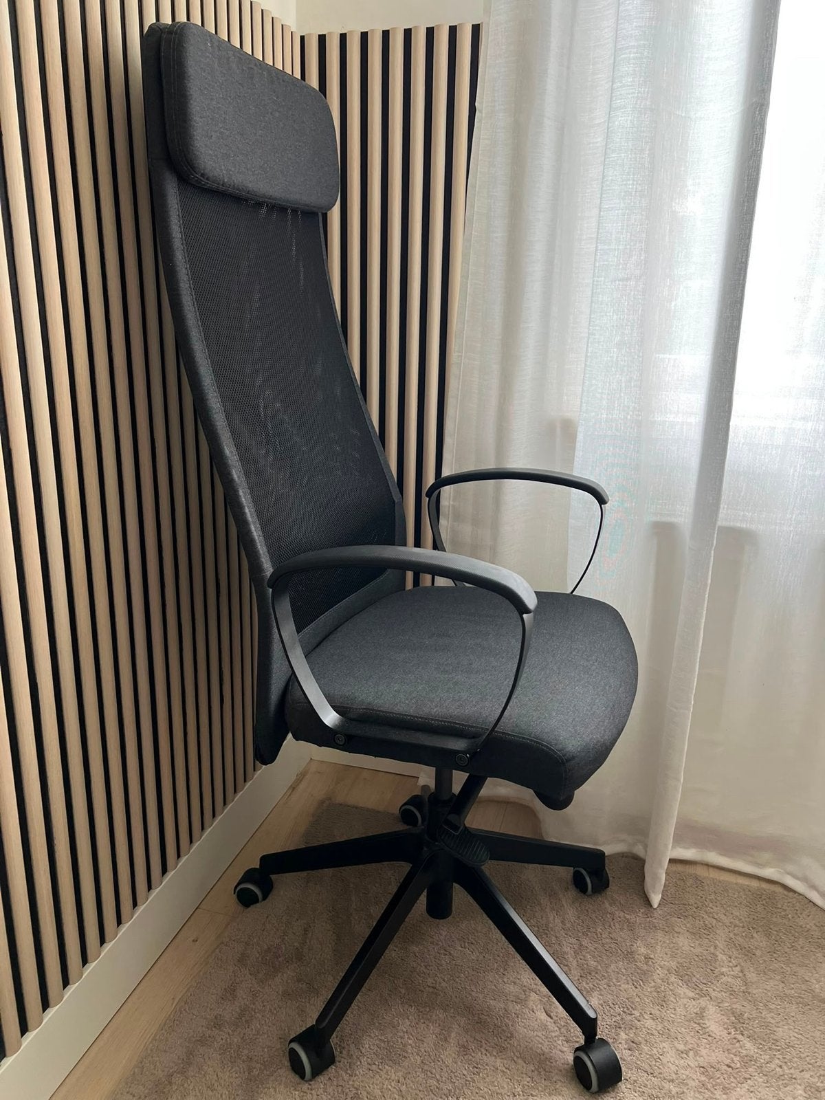 IKEA Markus Bureaustoel, Huis en Inrichting, Bureaustoelen, Ophalen, Zwart, Zo goed als nieuw, Bureaustoel