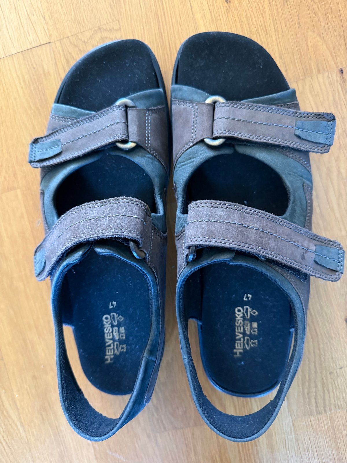 Helvesko sandalen maat 47 - Zo goed als nieuw, Ophalen of Verzenden, Zo goed als nieuw, Bruin, Sandalen
