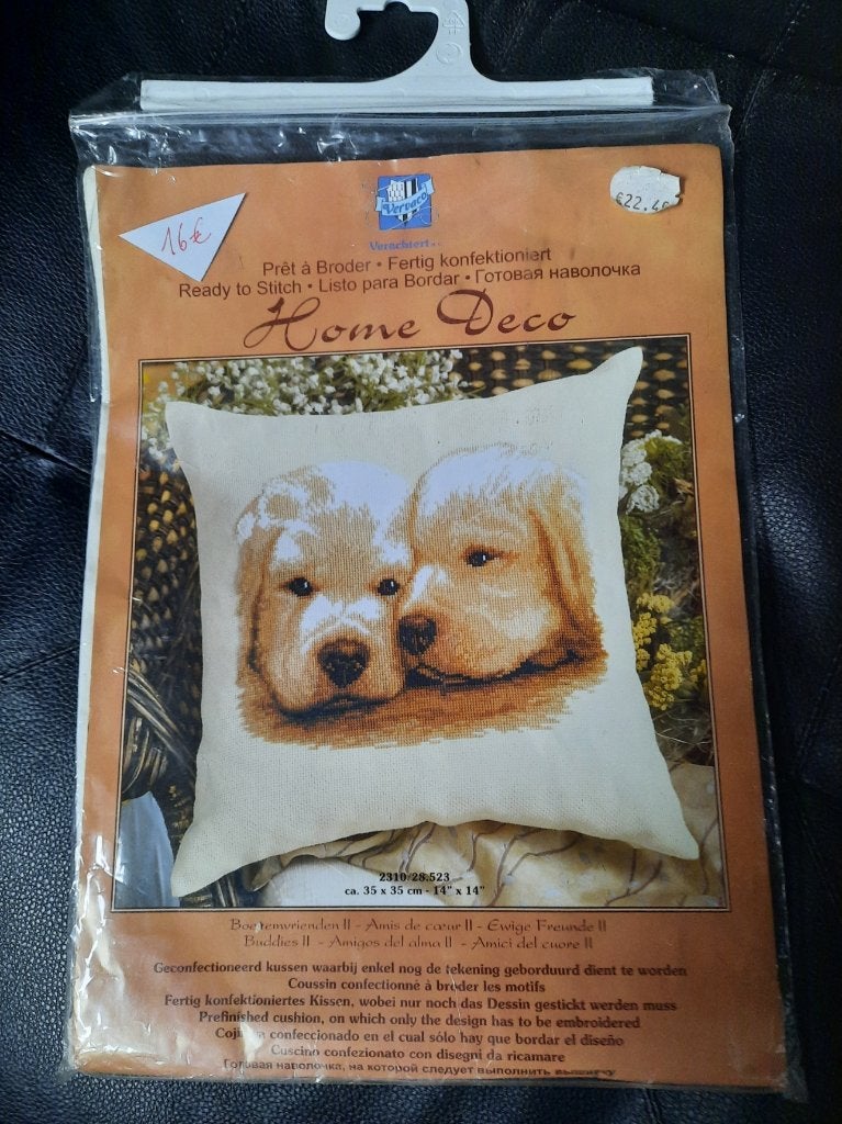 Vervaco pakket - Geconfectioneerd kussen - Home Deco, Ophalen of Verzenden, Nieuw, Handborduren, Borduurpakket