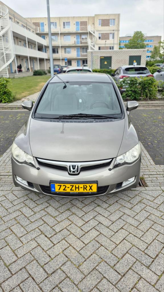 Honda Civic 1.3 Vtec Hybrid 4DR C-tr. 2008 Grijs weinig km, Origineel Nederlands, Overige kleuren, 22 km/l, Sedan