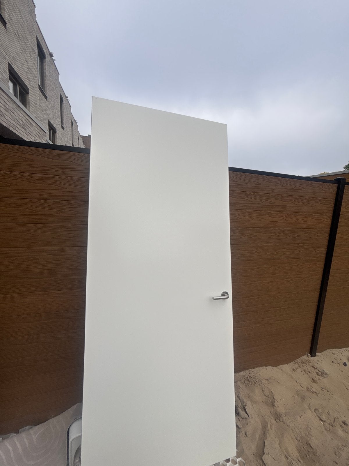 Nieuwe Svedex opdekdeur wit, linksdraaiend, 231,5x93cm, Ophalen, 80 tot 100 cm, 215 cm of meer, Binnendeur