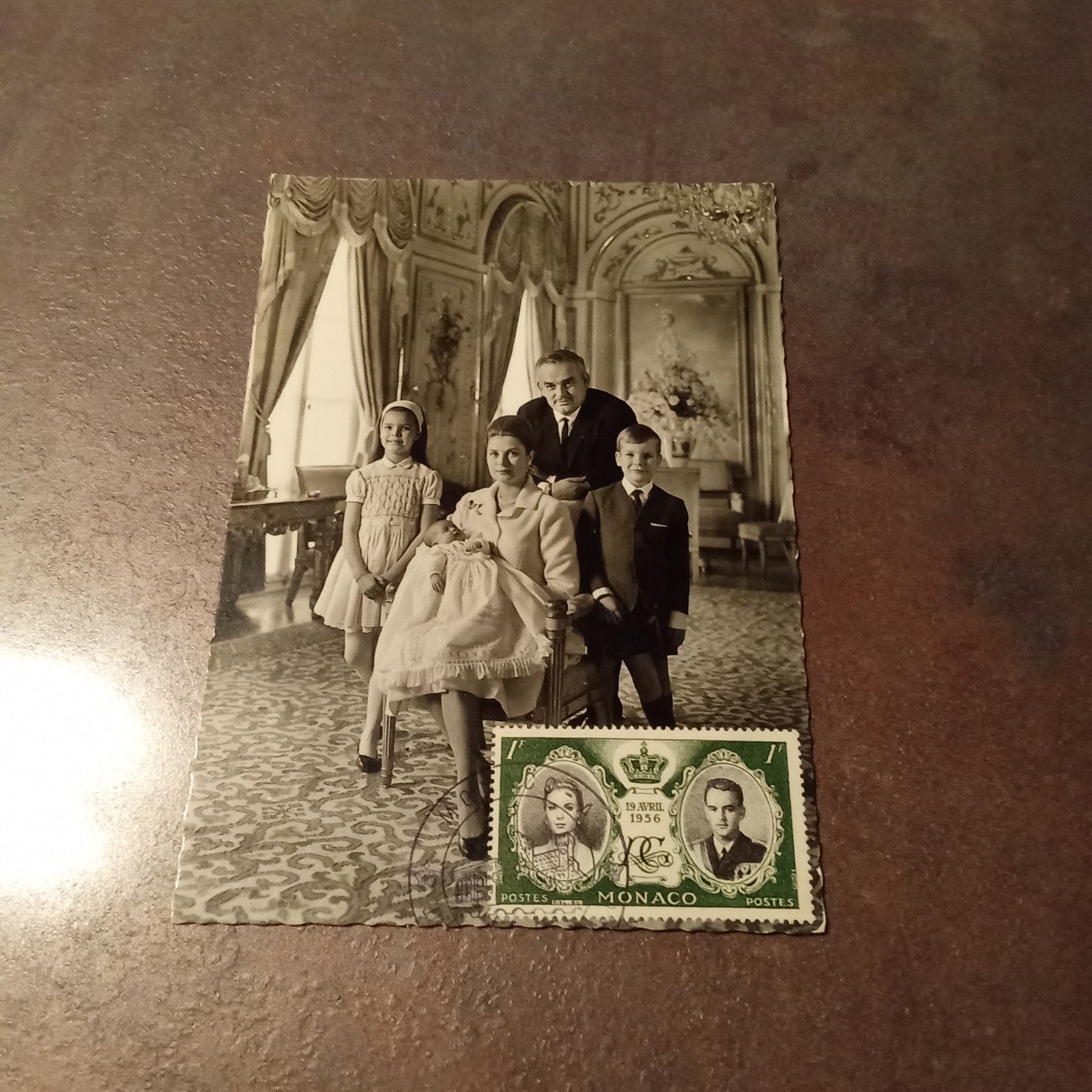 maximum kaart Monaco - Prinselijke familie 1958 koningshuis, Ophalen of Verzenden, Zo goed als nieuw, Buitenland, Kaart, Foto of Prent