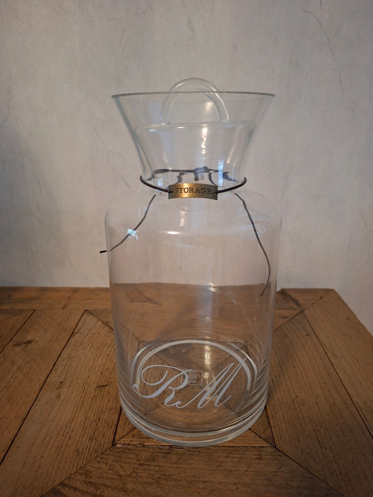 Riviera Maison voorraadpot glas, Ophalen, Zo goed als nieuw