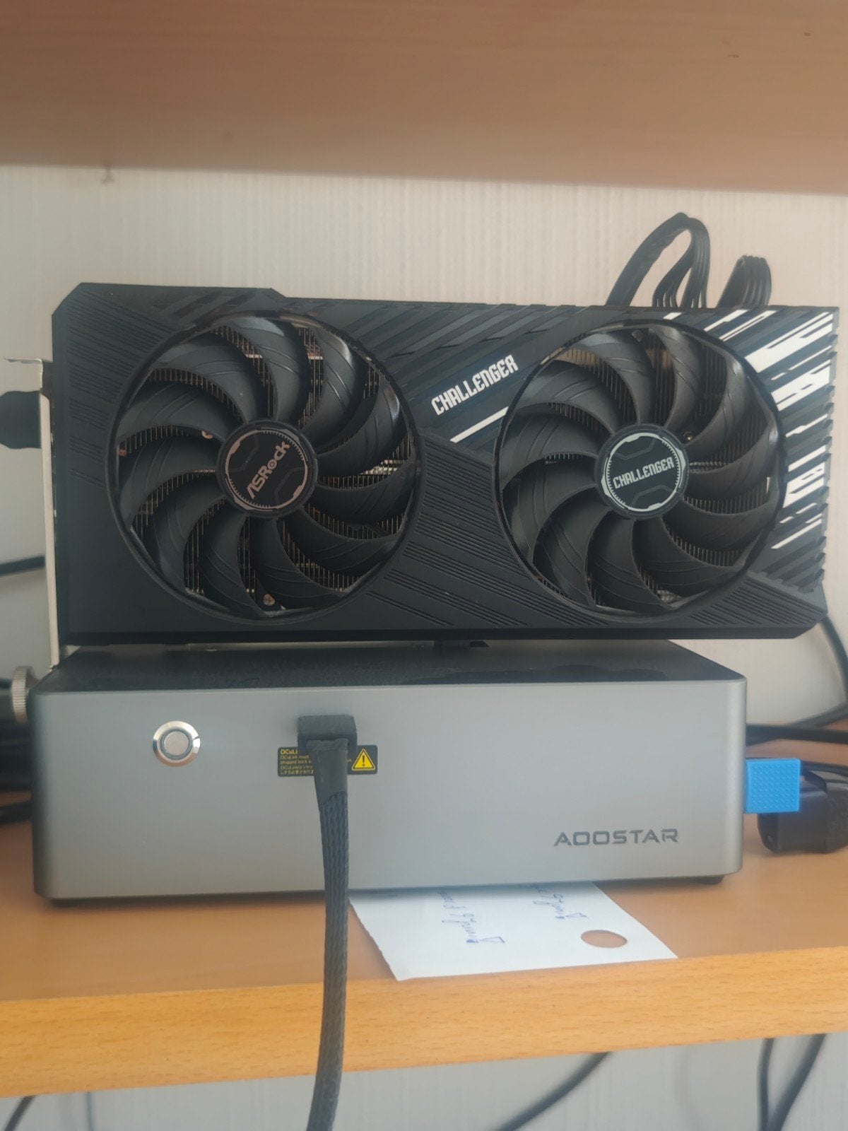 ASRock Radeon RX 7800 XT Challenger 16GB + AOOSTAR Dock, Computers en Software, Videokaarten, Ophalen, AMD, GDDR6, PCI-Express 4