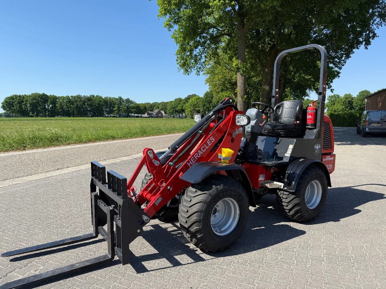Heracles H220 PRO no cab mini shovel NIEUW - vanaf €343p/m, Wiellader of Shovel
