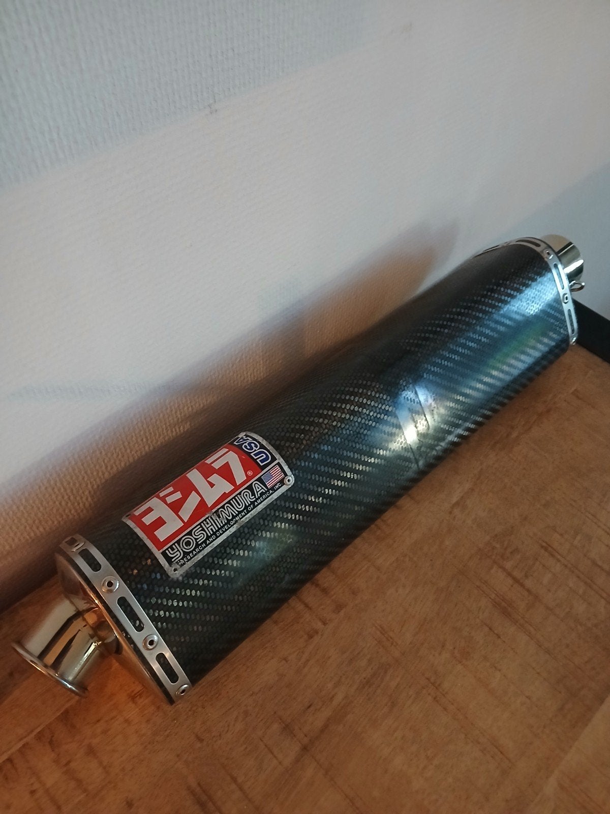 Yoshimura uitlaatdemper carbon look, Motoren, Onderdelen | Overige, Ophalen of Verzenden, Gebruikt