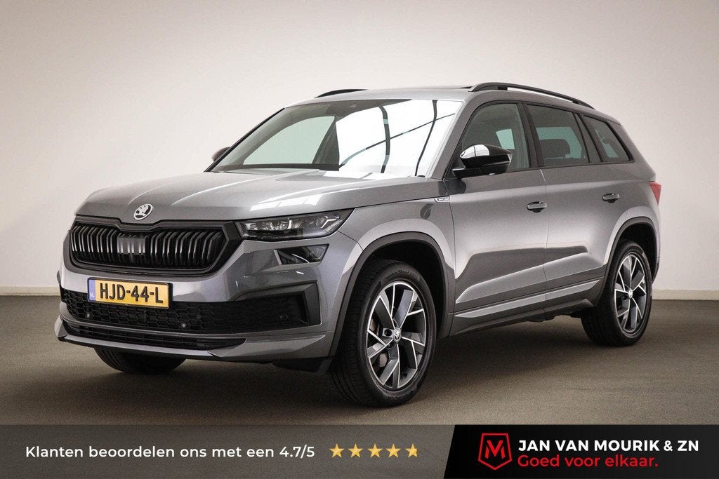 Skoda Kodiaq 1.5 TSI MHEV Sportline Business 7p | PANORAMADA, 4 cilinders, 7 stoelen, Parkeersensor, Bedrijf
