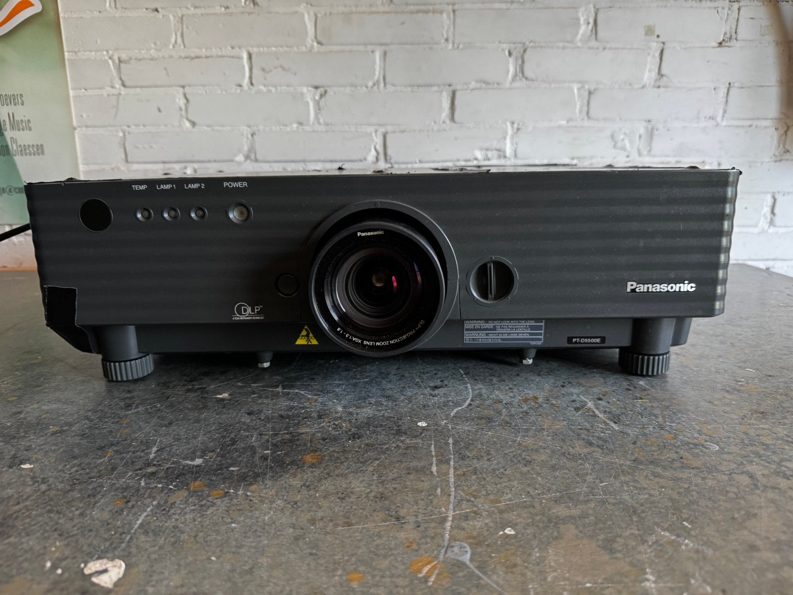 Beamer panasonic PTD05500E 5000 ansi lumen, Ophalen, Gebruikt, Panasonic