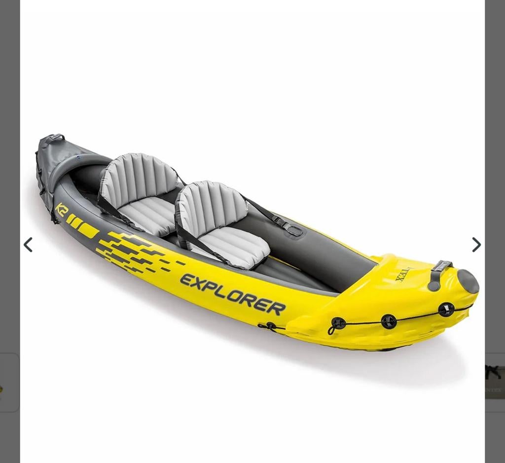 Intex Explorer K2 opblaasbare kajak - 2 personen, Watersport en Boten, Kano's, Ophalen, Opblaasbaar, Kajak, Twee personen