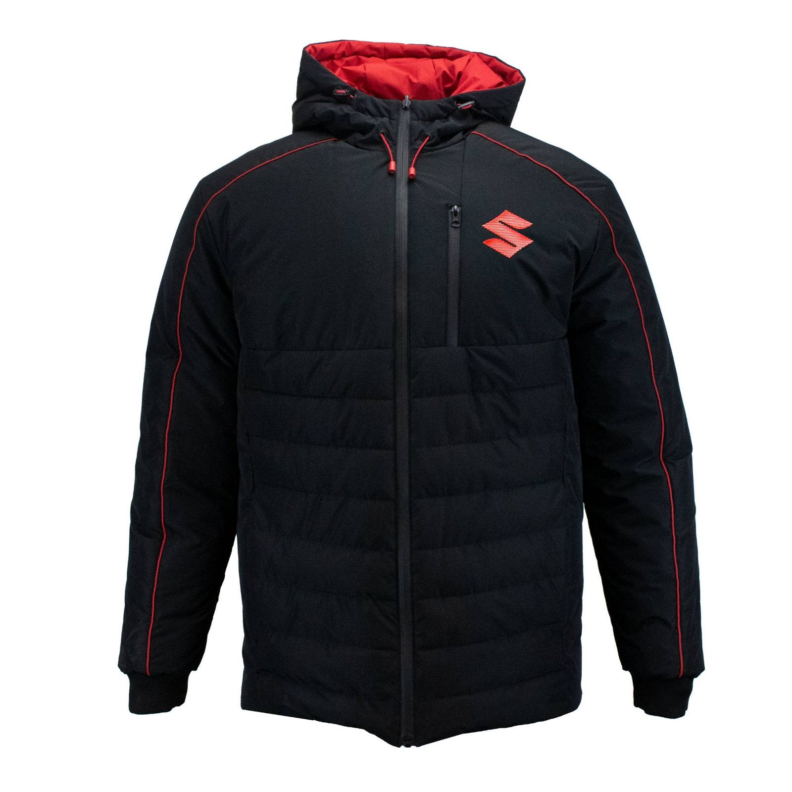 Originele Suzuki winterjas (reversible zwart&rood) maat M, Ophalen, Nieuw, Maat 48/50 (M), Zwart