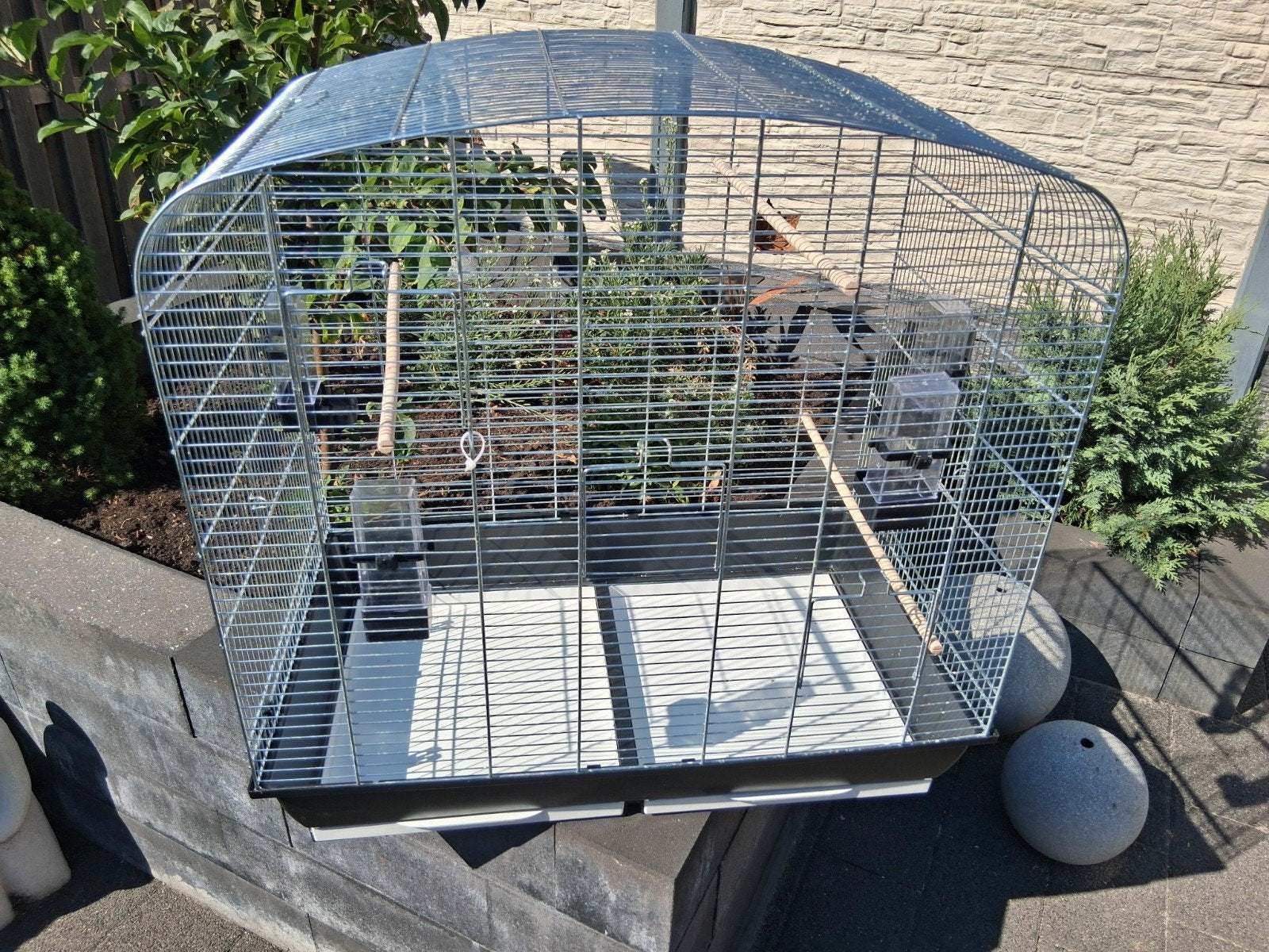 vogelkooi te koop, Ophalen, Zo goed als nieuw, Metaal, Vogelkooi