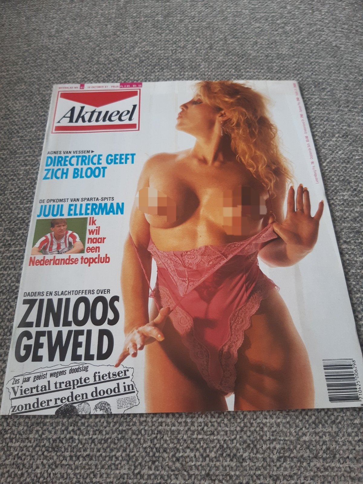 41.Aktueel 1987. Agnes van Vessem. Juul Ellerman. Stock car, Ophalen of Verzenden, 1980 tot heden, Tijdschrift