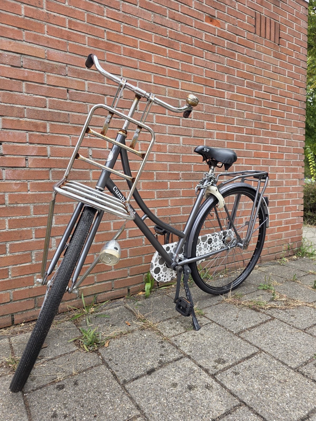 Cumberland damesfiets met voordrager en terugtraprem, Terugtraprem, Ophalen, Overige merken, 53 tot 56 cm