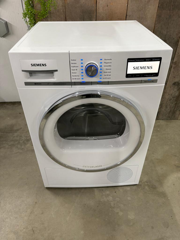 Siemens iQ800 ExtraKlasse 9kg Warmtepompdroger, Ophalen, Minder dan 85 cm, Overige typen, 8 tot 10 kg