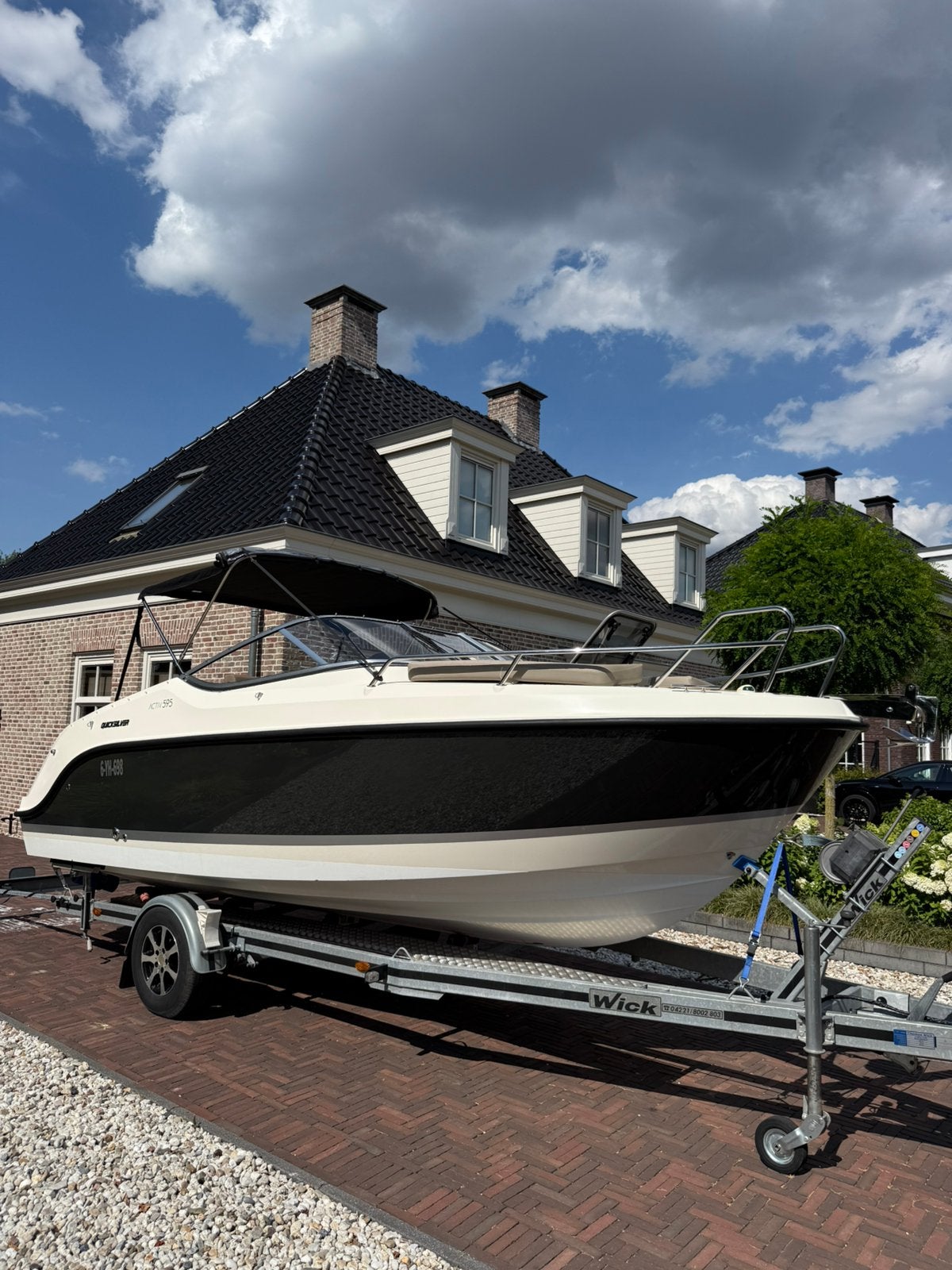 Exclusieve Quicksilver Activ 595 Cruiser | Full Option, Watersport en Boten, Ophalen, Zo goed als nieuw, Quicksilver, Buitenboordmotor