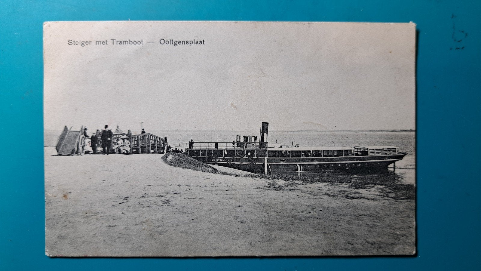 Ooltgensplaat Tramboot met steiger 1910, Verzamelen, Ophalen of Verzenden, Voor 1920, Gelopen, Zuid-Holland