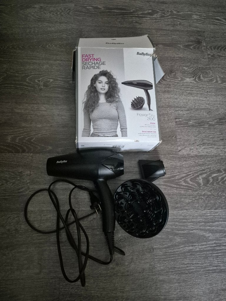 BABYLISS Power Dry 2100 D563DE, Ophalen of Verzenden, Gebruikt, Haarverzorging