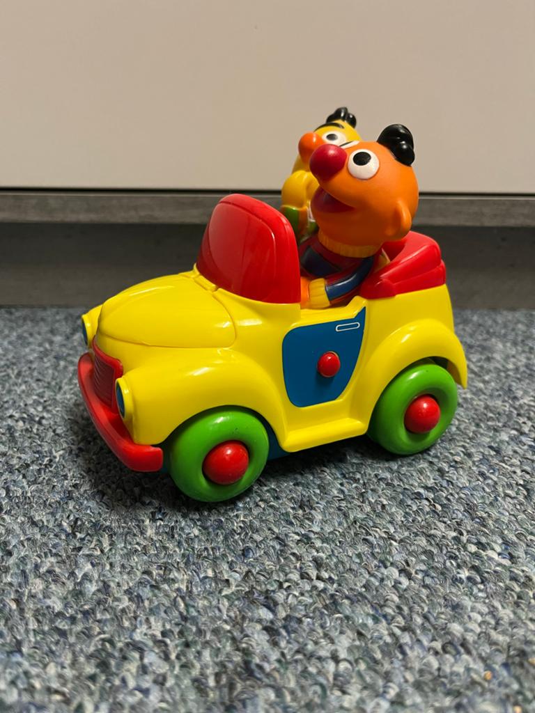 Vintage Sesamstraat Crazy Car Tyco Preschool Ernie, Ophalen of Verzenden, Gebruikt, Auto, Met licht