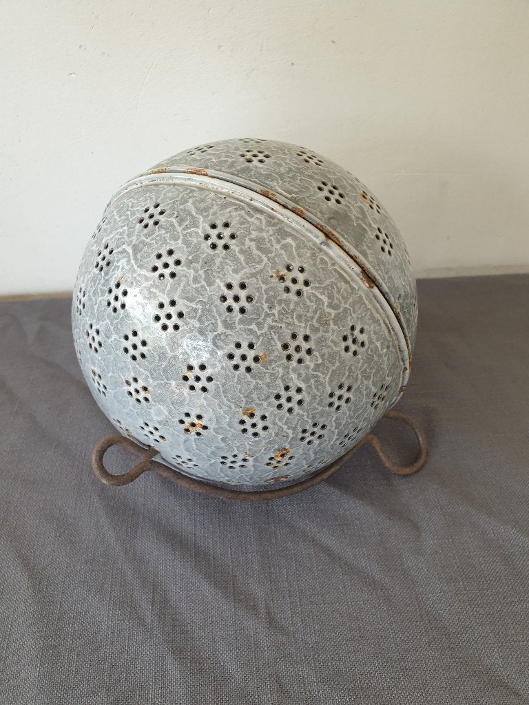 Emaille rijstbol, grijs gewolkt, Ophalen of Verzenden
