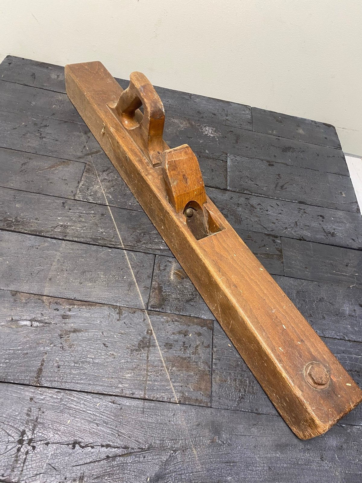 Antieke houten schaaf - Vintage gereedschap, Ophalen of Verzenden