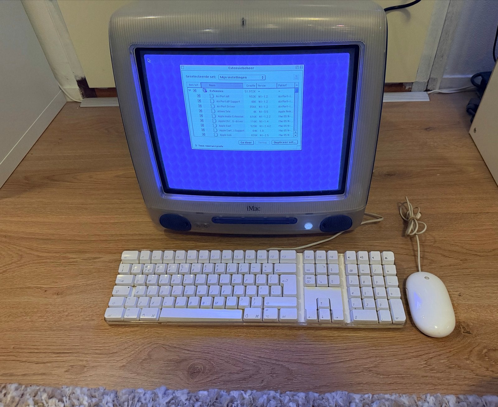 Apple iMac G3 (Bondi Blue) met toetsenbord en muis, Ophalen, Gebruikt, Minder dan 4 GB, HDD