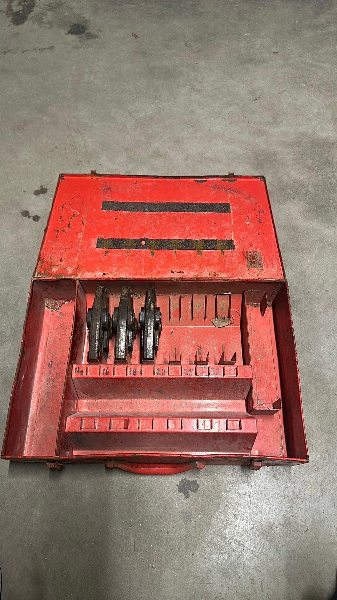 Unipipe persbekken 14 / 16 / 18 mm – 3 stuks incl. koffer, Ophalen of Verzenden, Zo goed als nieuw
