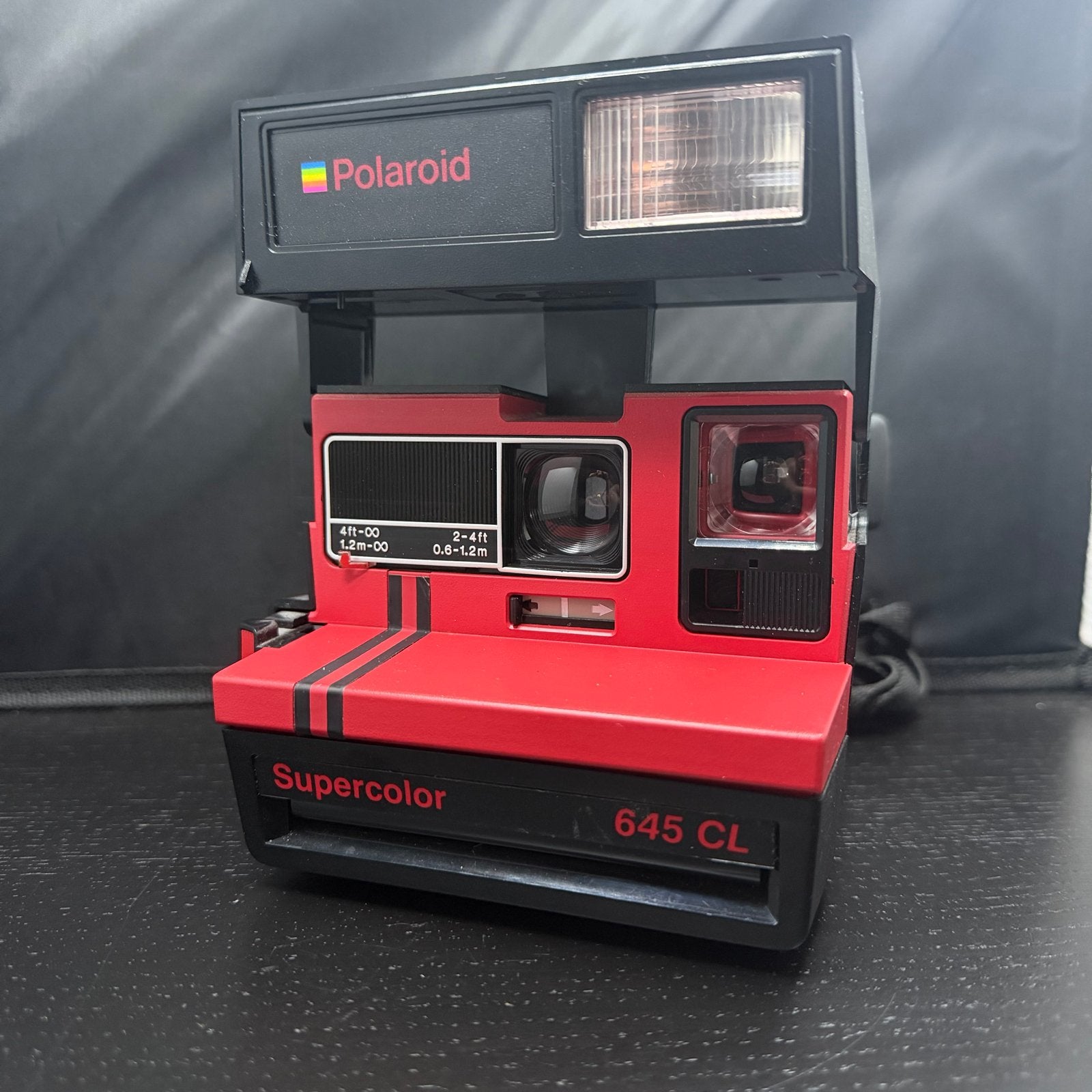 Polaroid Supercolor 645 CL Rood/Zwart - Vintage Camera, Gebruikt, G, D, W