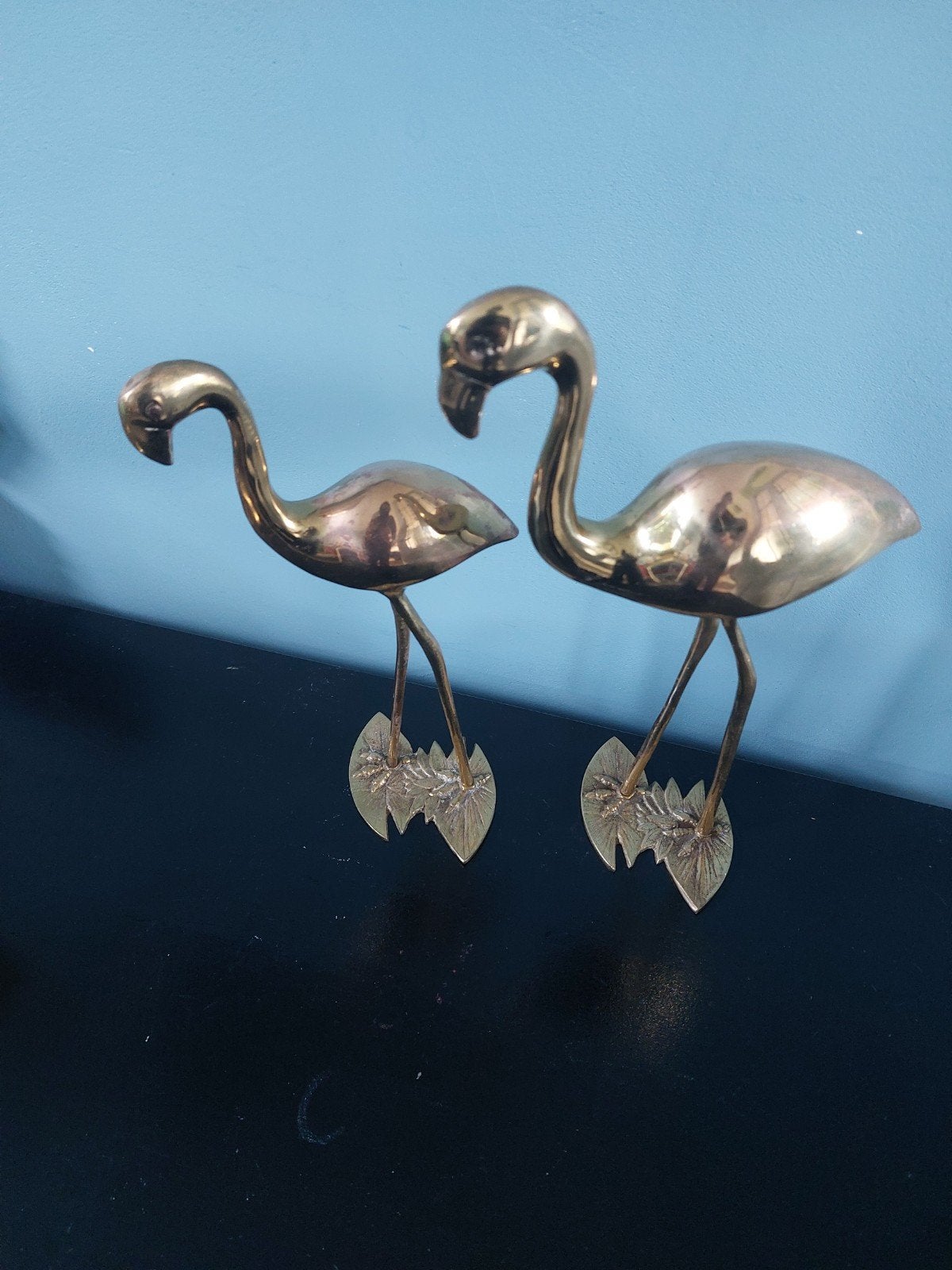 Set van 2 Superbrass flamingo's, Ophalen of Verzenden, Brons