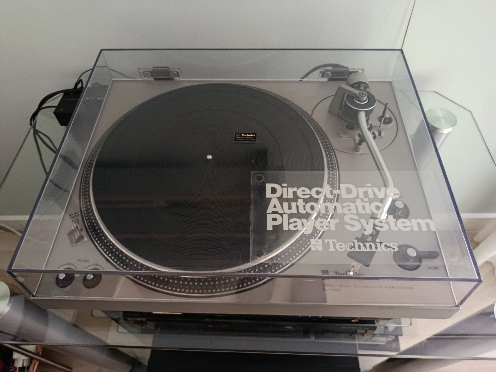 Technics SL-1400 Direct Drive Automatische Platenspeler, Ophalen of Verzenden, Technics, Pitch-regelaar