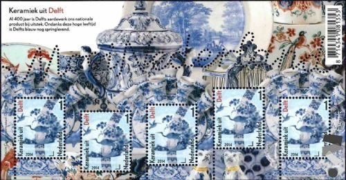 Nederland NVPH nr 3185 postfris Mooi NL Delft 2014, Postzegels en Munten, Postzegels | Nederland, Ophalen of Verzenden, Na 1940