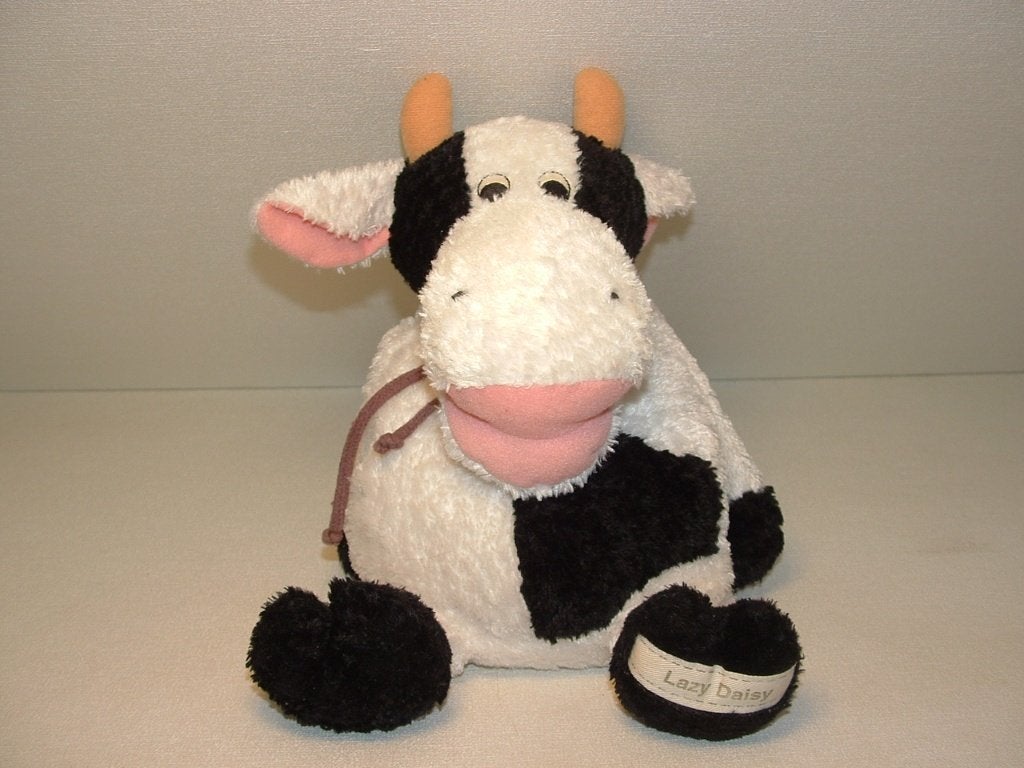 ANNA CLUB PLUSH KOE LAZY DAISY GROOT ZACHTE KRULLERIGE, Kinderen en Baby's, Ophalen of Verzenden, Nieuw, Overige typen