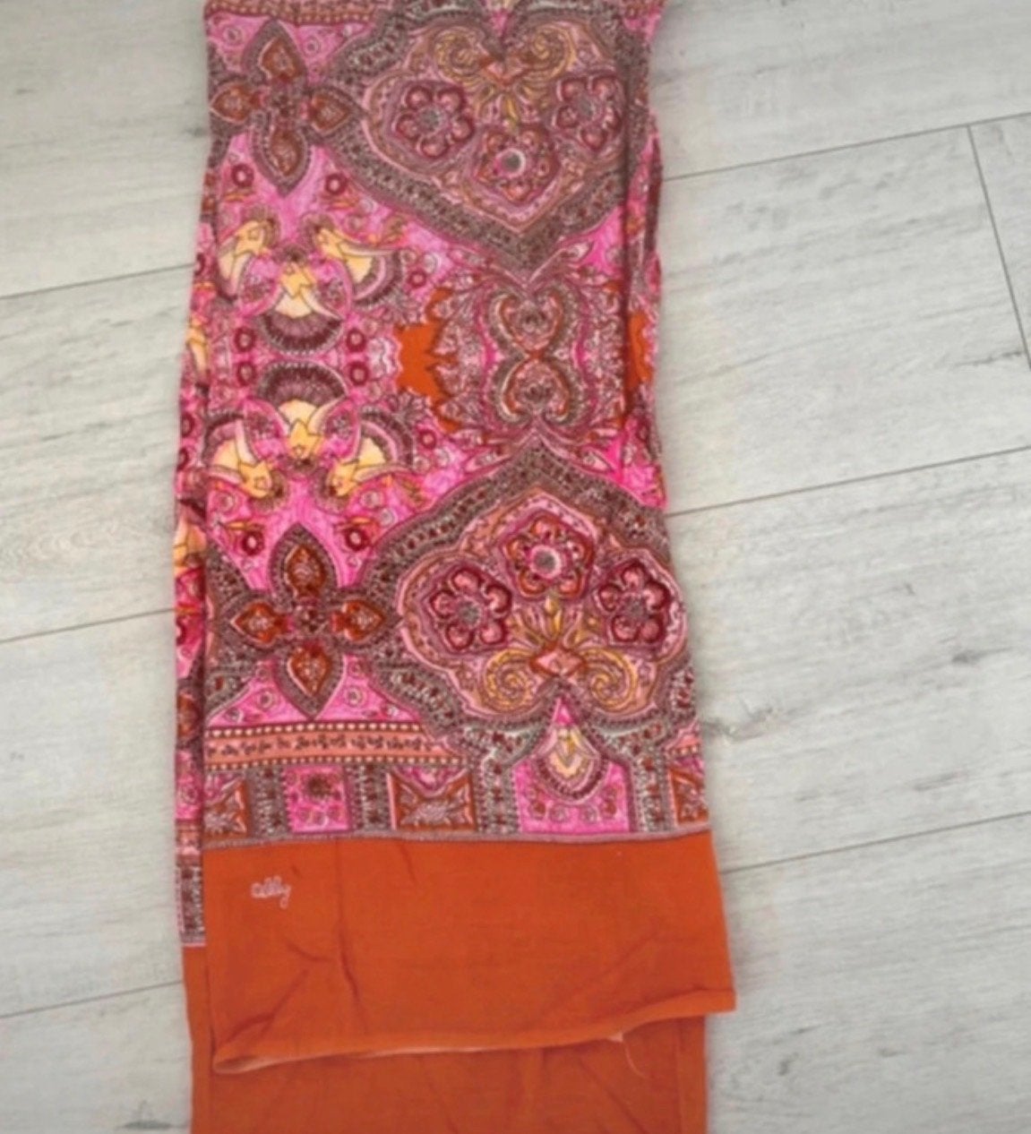 Oilily sjaal met kleurrijke print, Ophalen of Verzenden, Zo goed als nieuw, Sjaal