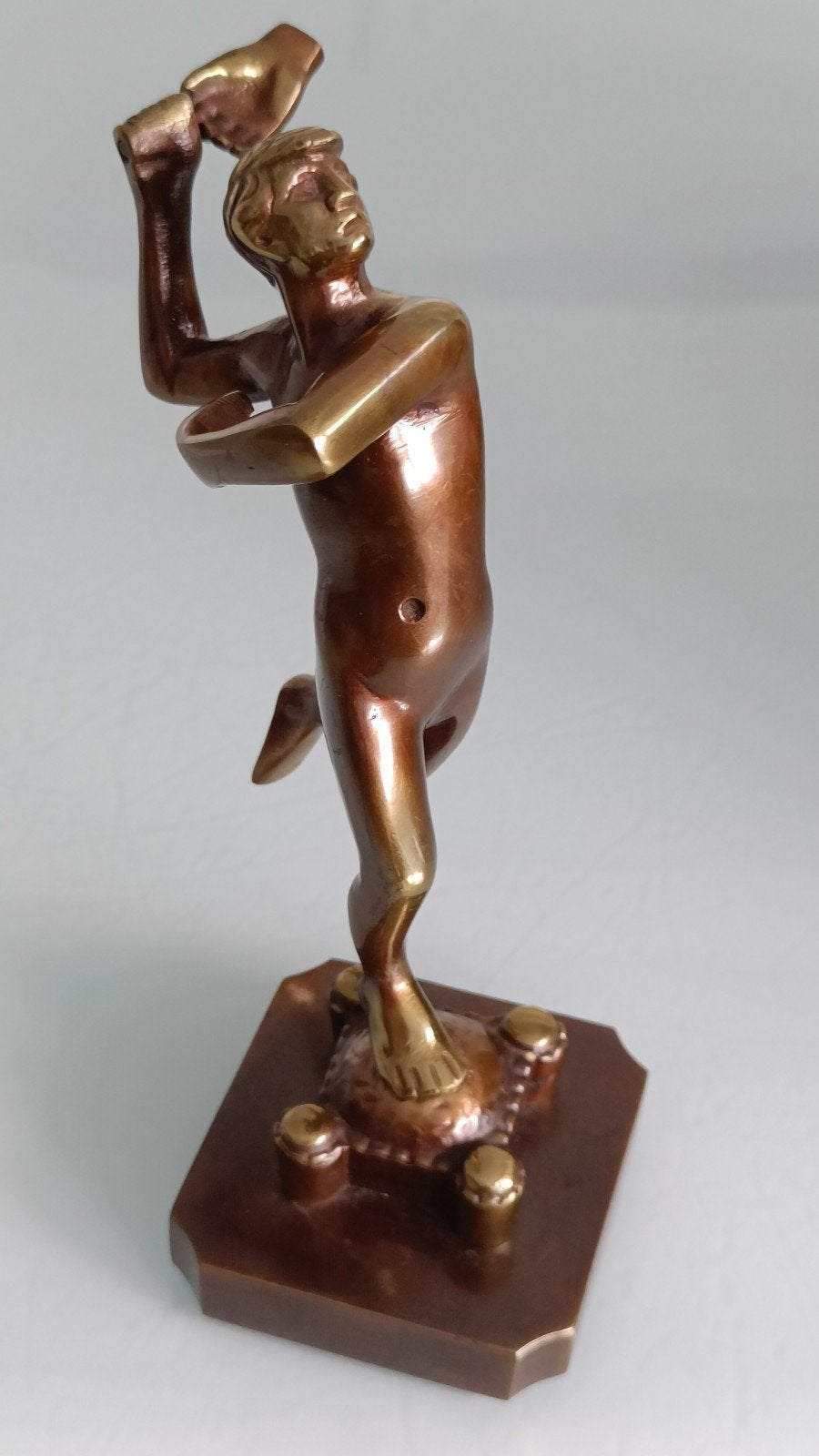 Oud Brabo beeldje., Ophalen of Verzenden, Brons