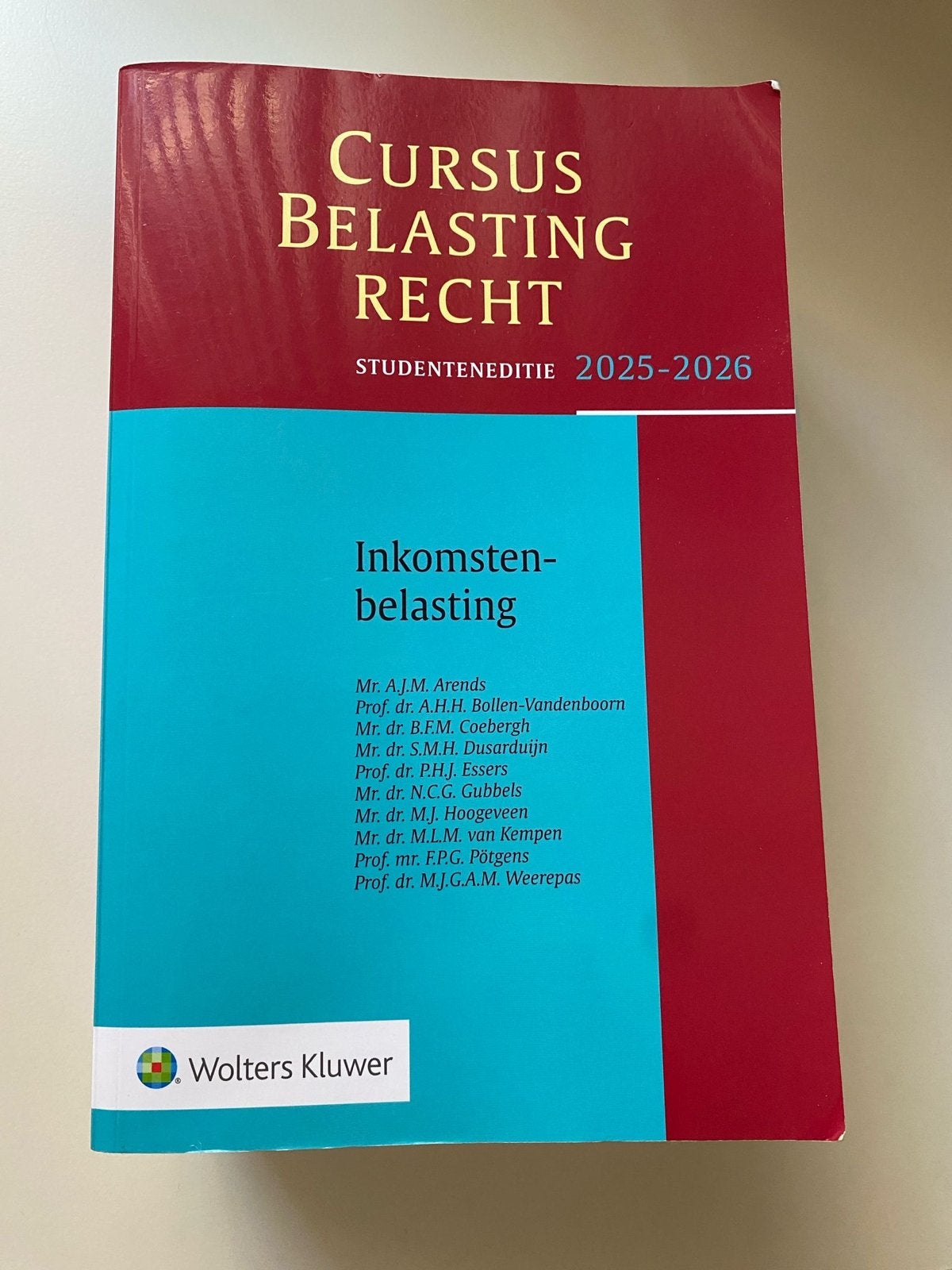 Cursus Belastingrecht: Inkomstenbelasting 2025-2026, Verzenden, Gamma, Zo goed als nieuw, WO