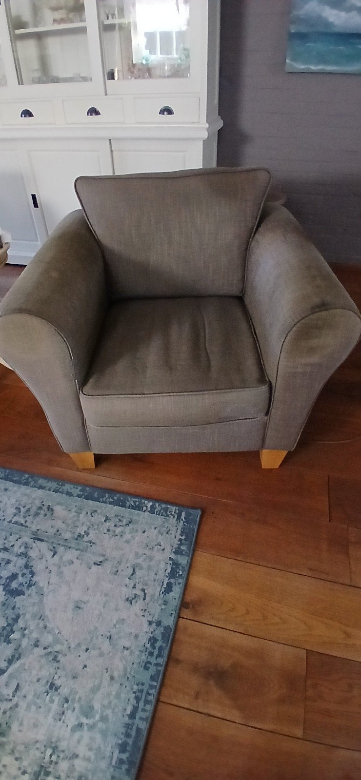 Fauteuil, Huis en Inrichting, Fauteuils, Ophalen, Gebruikt, Minder dan 75 cm, Rustiek