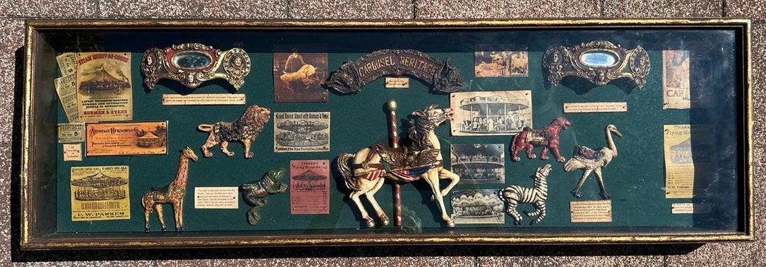 Diorama Carousel Heritage: Kermisatracties onderdelen, Ophalen, Gebruikt