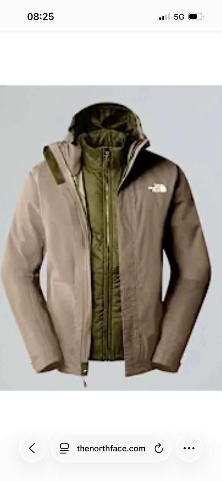 The North Face 3 in 1, Kleding | Heren, Ophalen, Zo goed als nieuw, Zwart