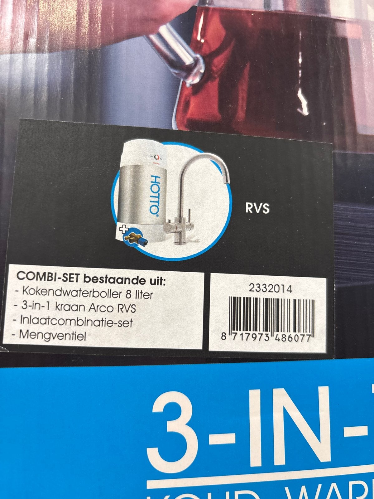Nieuw HOTTOP 3-in-1 Kokendwaterkraan met 8L Boiler RVS, Ophalen of Verzenden, Nieuw