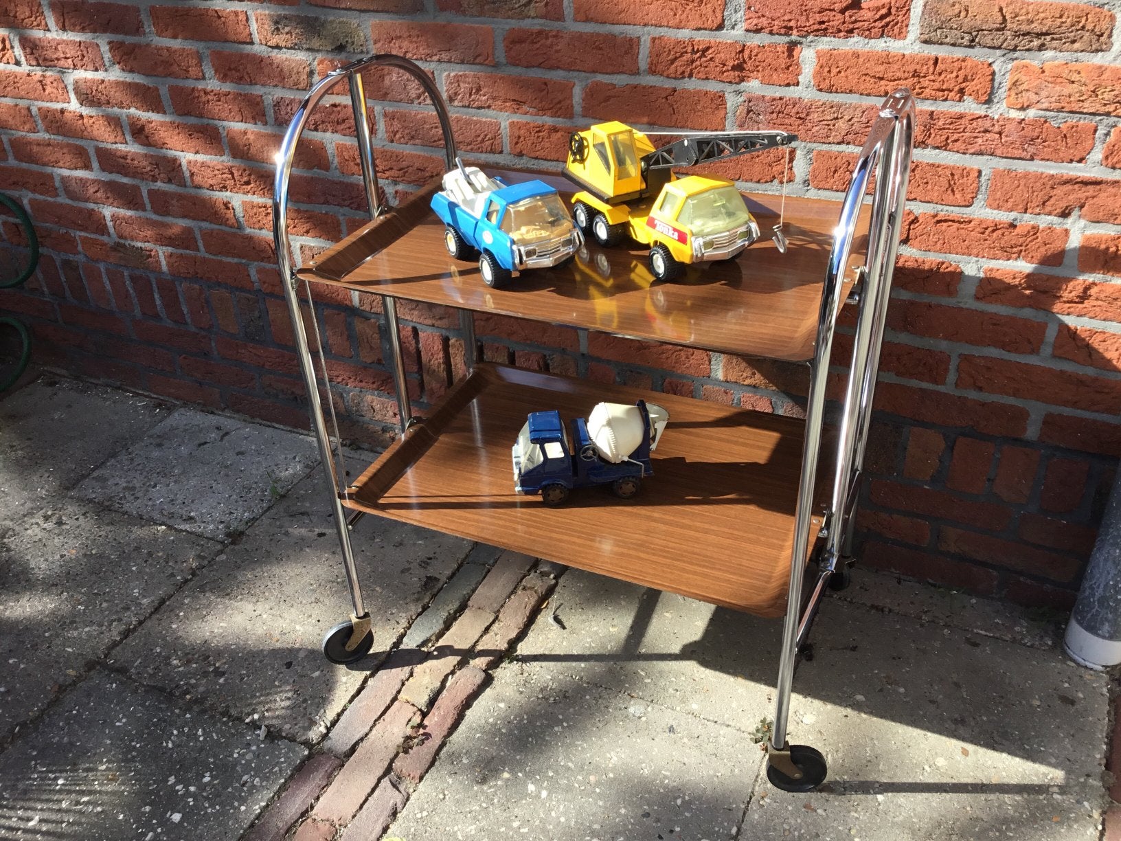 Vintage Bremshey & Co Dinett serveerwagen, inklapbaar, Antiek en Kunst, Ophalen