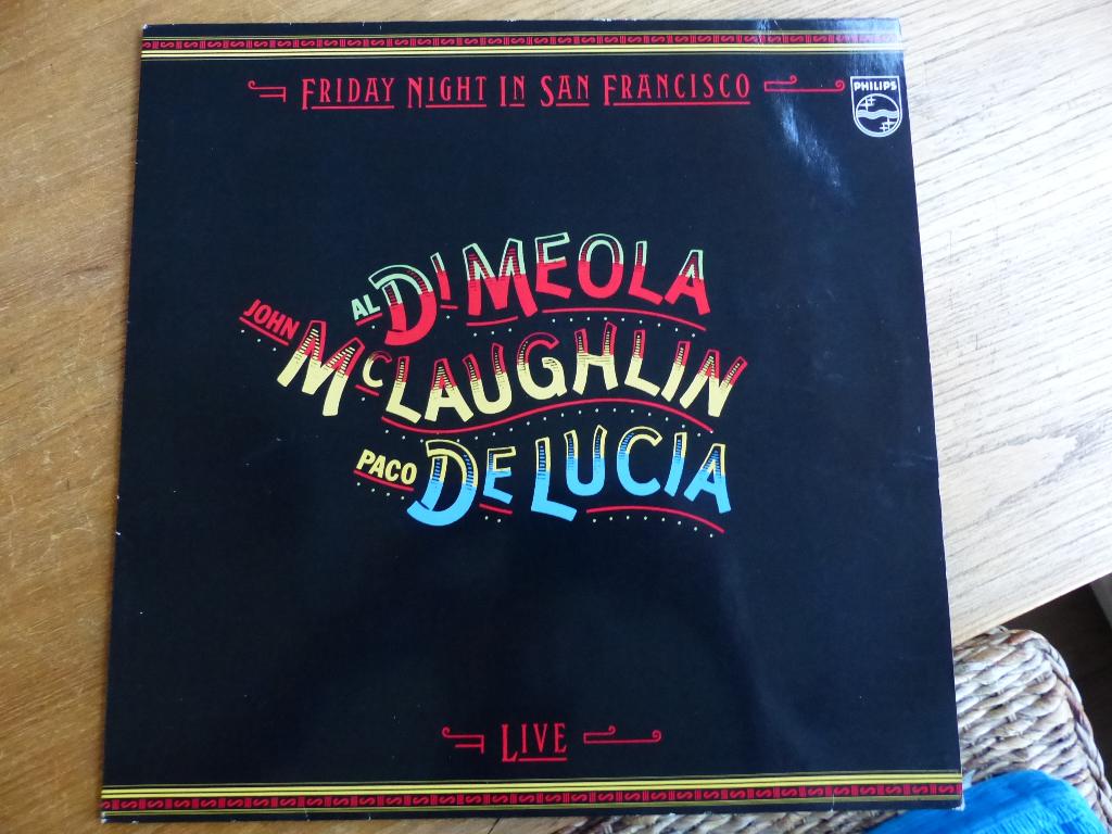 Al Di M, John McL,Paco De L,- Friday Night In San Francisco, Beschermende buitenhoes, Ophalen of Verzenden, Gebruikt, 12 inch