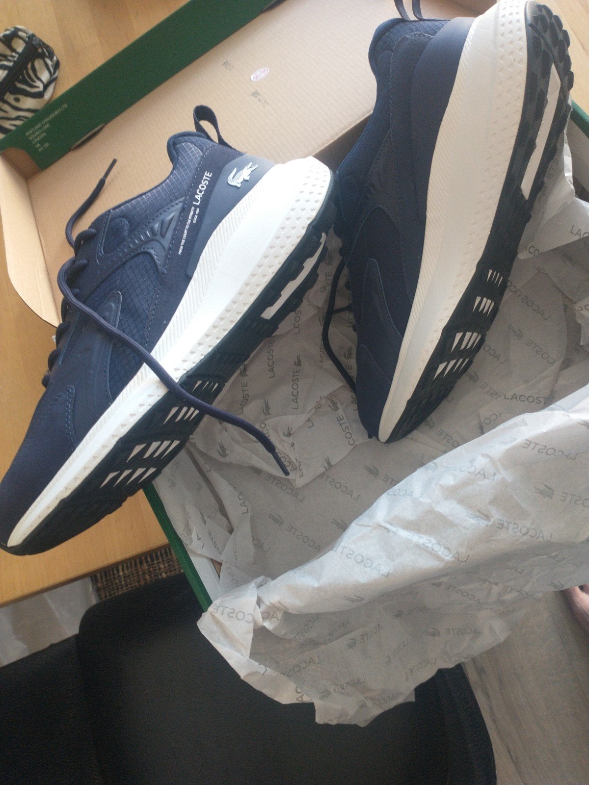 LaCoste sneakerz maat 45, Kleding | Heren, Schoenen, Verzenden, Nieuw, Blauw