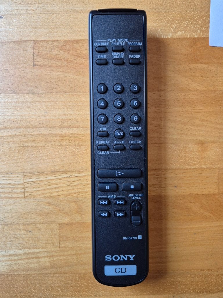 Sony RM-DX740 CD Afstandsbediening, Ophalen, Zo goed als nieuw, Origineel, Mediaspeler